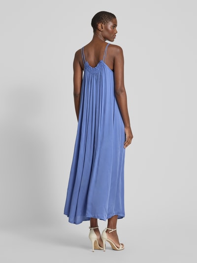 LOLLYS LAUNDRY Maxi-jurk met spaghettibandjes, model 'Emmeline' Bleu - 5