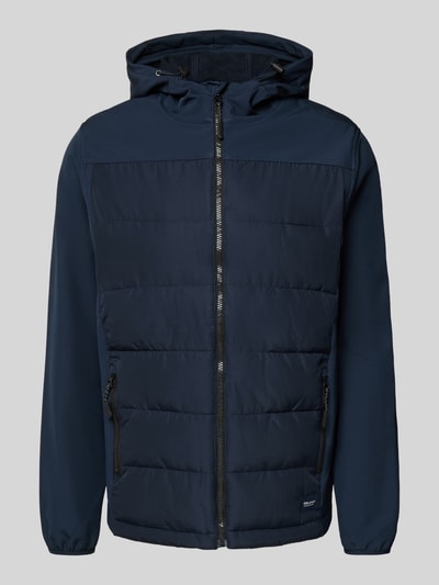 Blend Softshell-jack met doorgestikte naden, model 'EVIAN' Donkerblauw - 2