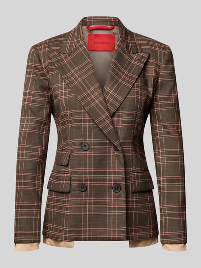 MAX&Co. Regular fit korte blazer van wolmix model 'ESTREMO' Middenbruin - 1