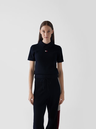 Tommy Hilfiger Poloshirt mit Brand-Detail Dunkelblau 4