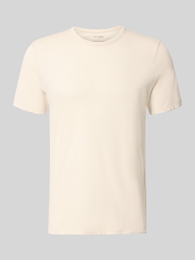 Produktfoto, Regular Fit T-Shirt mit Rundhalsausschnitt Modell 'Devon' von American Vintage in Creme, Reine Baumwolle, Herren T-Shirt, Rückenlänge 71 cm in Größe M