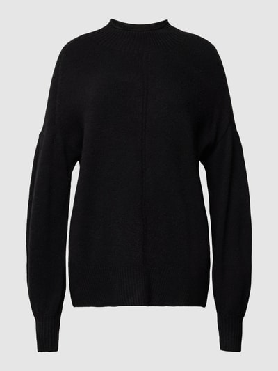 Esprit Sweter z dzianiny z fakturowanym wzorem Czarny 2