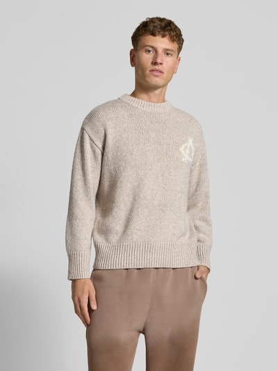 ANOTHER COTTON LAB Strickpullover mit Stehkragen Beige 4