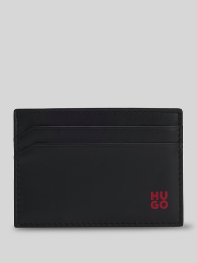 HUGO Kartenetui aus echtem Rindsleder Modell 'TIBBY_N_S CARDCASE' Black 1