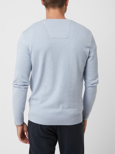 Tom Tailor Pullover aus Baumwolle Bleu meliert 5