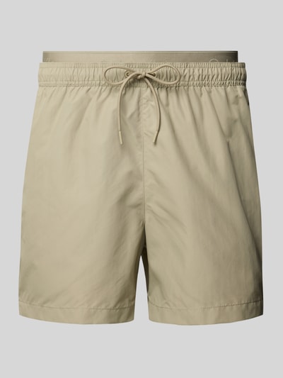 Calvin Klein Underwear Relaxed Fit Badeshorts im Double-Layer-Look Khaki 1