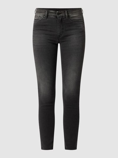 KINGS OF INDIGO Super slim fit high rise jeans met stretch, model 'Juno' Donkergrijs - 2