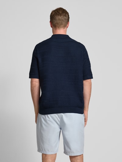 SELECTED HOMME Relaxed Fit Poloshirt aus reiner Baumwolle Modell 'FOAM' Dunkelblau 5