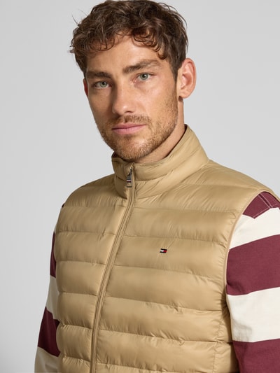 Tommy Hilfiger Regular Fit Steppweste mit Logo-Stitching Beige 3