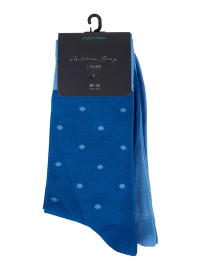 Christian Berg Men Socken im 2er-Pack Blau 2