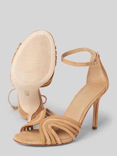 Lauren Ralph Lauren Sandalette mit Pfennigabsatz Modell 'ALLIE' Sand 4