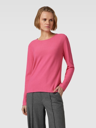 Tom Tailor Strickpullover in unifarbenem Design Pink 4