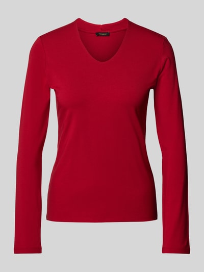 More & More Longsleeve met ronde hals Kersenrood - 1