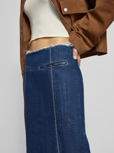MAX&Co. Midi-Rock aus Denim Modell 'MCLLUGLIO' Jeansblau 3