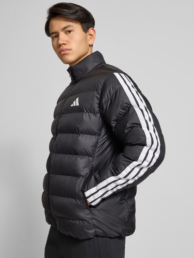 adidas Sportswear Regular fit gewatteerd jack met logoprint Zwart - 3