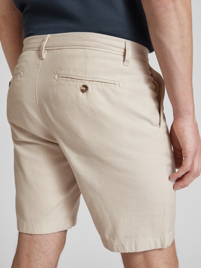 Marc O'Polo Regular Fit Bermudas mit Strukturmuster Modell 'Salo' Offwhite 3