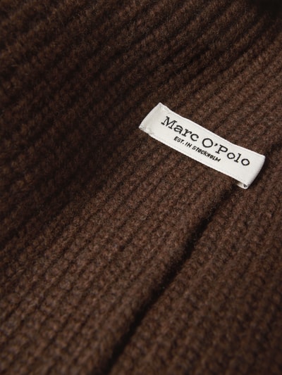 Marc O'Polo Schal aus Woll-Mix Dunkelbraun Melange 2