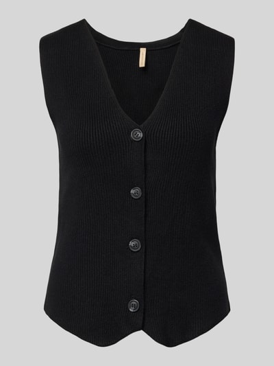 Soyaconcept Weste mit V-Ausschnitt Modell 'KANITA' Black 2