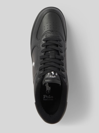 Polo Ralph Lauren Ledersneaker mit Logo-Stitching Modell 'MASTERS' Black 4