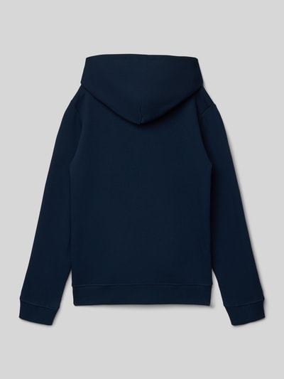 Produktfoto, Regular Fit Hoodie aus reiner Baumwolle van Tommy Hilfiger Teens, uniekkleurig, sweatstof, kangoeroezak, capuchon, lange mouw, geribde boorden