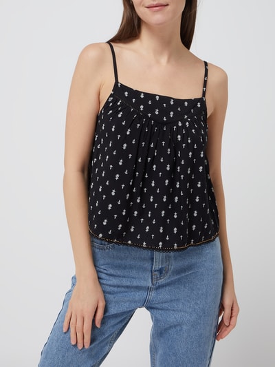 Superdry Top aus Viskose  Schwarz 4
