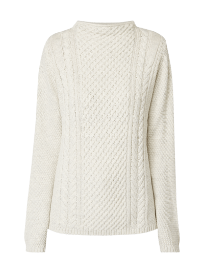 s.Oliver RED LABEL Strickpullover mit Zopfmuster  Offwhite 2