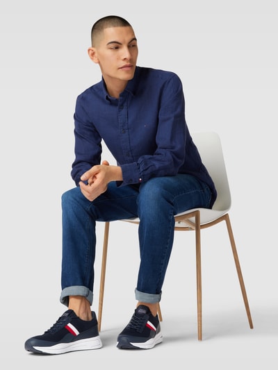 Tommy Hilfiger Sneakers met labeldetails Marineblauw - 1
