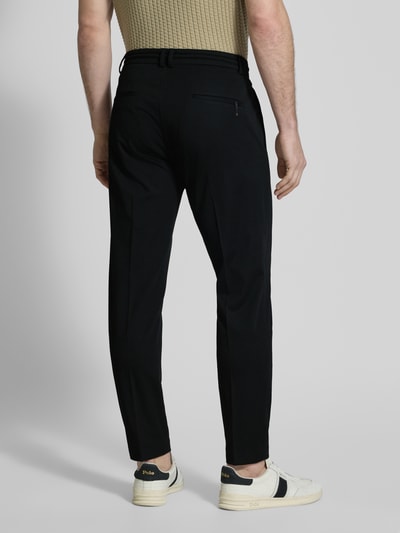 Cinque Tapered Fit Stoffhose mit Bügelfalten Modell 'JUNO' Black 5