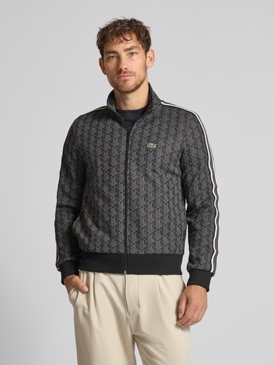 Lacoste Regular fit sweatjack met katoen Zwart - 4