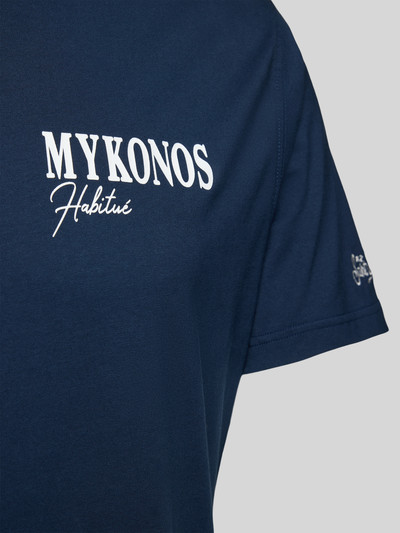 MC2 Saint Barth T-shirt met statementprint, model 'MYKONOS LINE 61' Marineblauw - 2