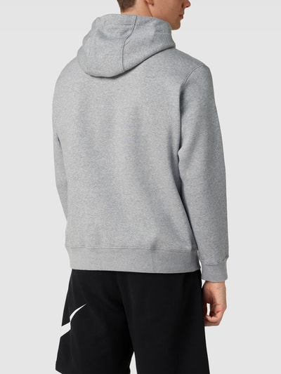 Nike Hoodie mit Label-Stitching Mittelgrau Melange 5