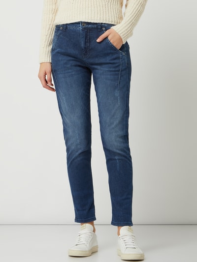 MAC Boyfriend fit jeans met stretch, model 'Rich' Jeansblauw - 4