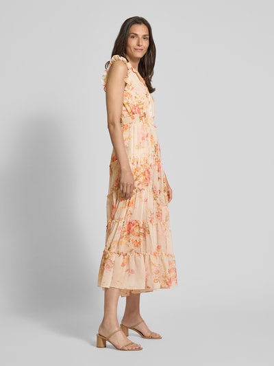 ADLYSH Cocktailkleid mit Volants Hellrosa 1