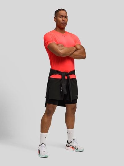 PUMA Performance PUMA x HYROX - Regular Fit T-Shirt aus Singleface-Jacquard Neon Rot 1