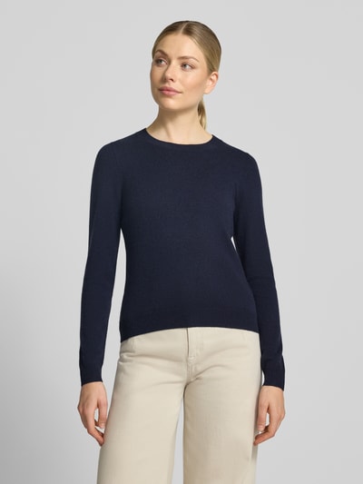 Christian Berg Woman sweter z dzianiny o kroju slim fit z czystego kaszmiru Ciemnoniebieski 4