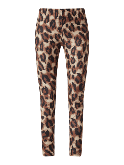 MSCH Copenhagen Leggings mit Animal-Print Beige 2