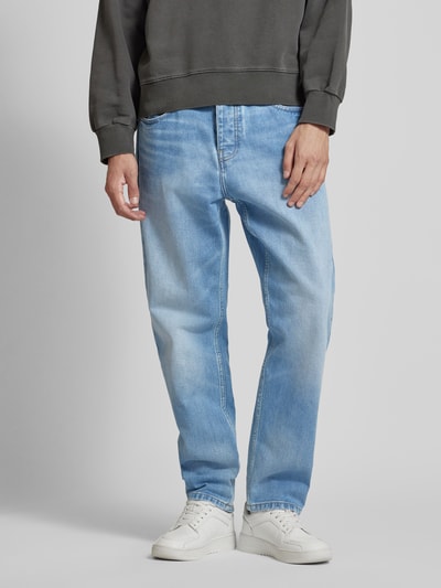 Carhartt Work In Progress Tapered Fit Jeans im 5-Pocket-Design Modell 'NEWEL' Jeansblau 4