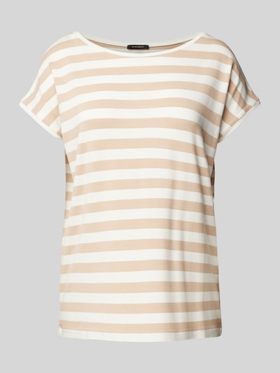 More & More T-shirt met boothals Beige - 2