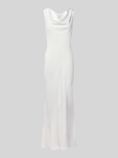Produktfoto, Brautkleid in körpernaher Passform von SWING aus weißem Satin, Maxilänge, ärmelloses Design, glatte Oberfläche