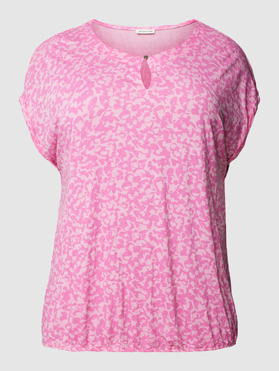 Tom Tailor Plus PLUS SIZE T-Shirt mit Allover-Muster Pink 2