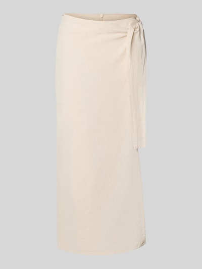 Milano Italy Leinenrock in Wickel-Optik Sand 2