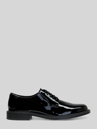 HUGO Schnürschuhe aus Rindsnappa mit Lackoptik Black 5