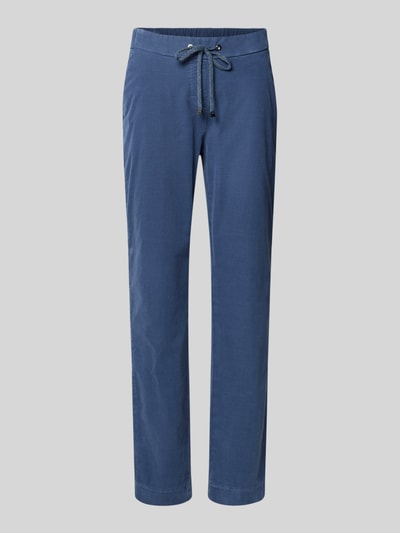 TONI Spodnie o skróconym kroju z elastycznym pasem model ‘sue’ Niebieski 2