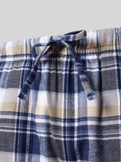 Christian Berg Men Regular fit pyjamabroek met elastische band Jeansblauw - 2