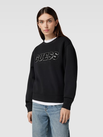 Guess Sweatshirt met labelpatches Zwart - 4