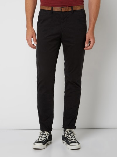 Tom Tailor Denim Slim Fit Chino mit Gürtel Black 4