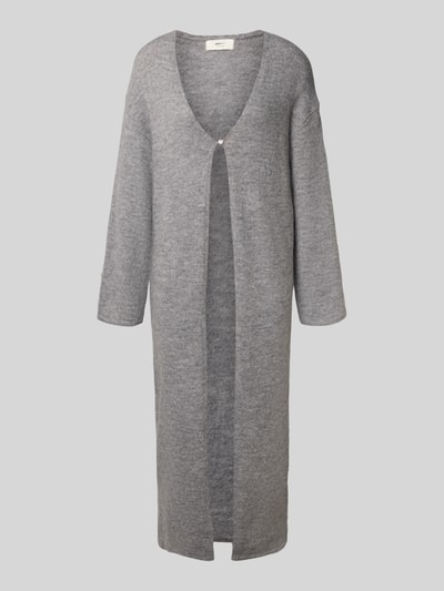 Gina Tricot Relaxed Fit Strickmantel mit Alpaka-Anteil Mittelgrau Melange 2