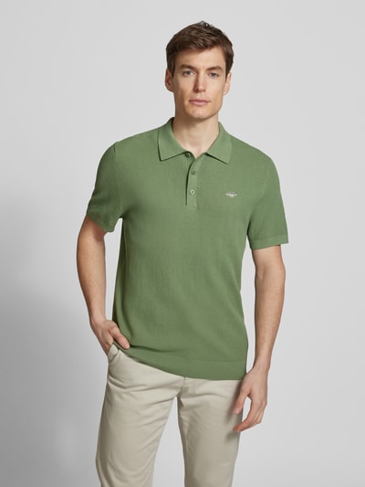 Gant Regular Fit Poloshirt mit Strukturmuster Schilf 4