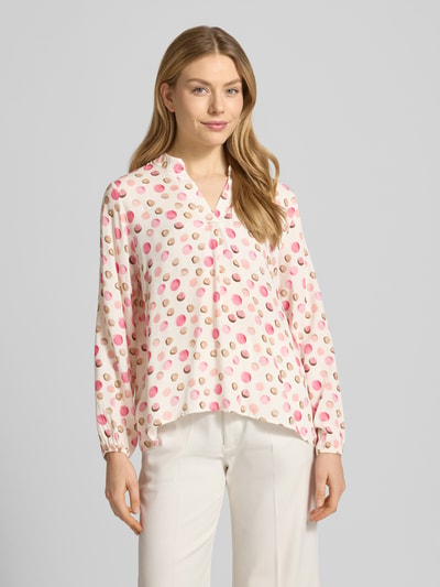ZABAIONE Regular Fit Bluse aus reiner Viskose Modell 'Josy' Pink 4
