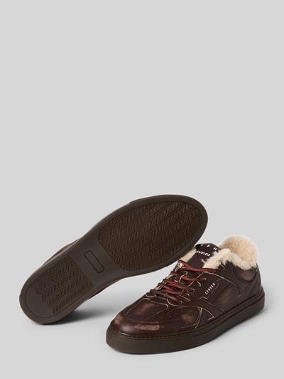 Copenhagen Sneaker mit Schnürverschluss Mittelbraun 4